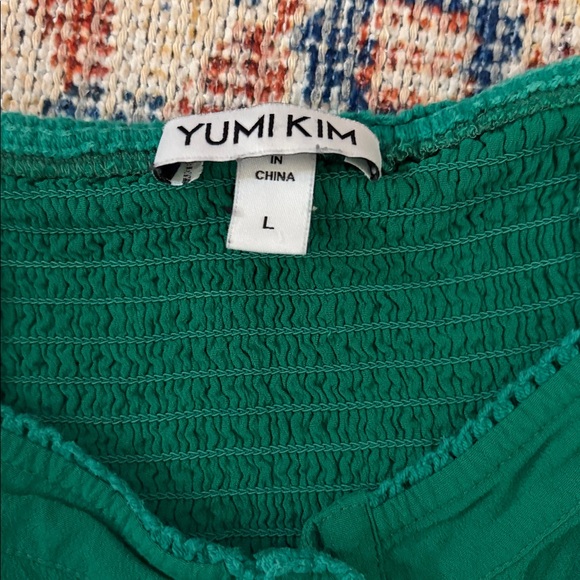 Yumi Kim Mercer Street Midi Dress in Green SZ L EUC - Picture 4 of 5